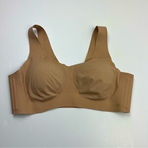 HoneyLove SoftForm Bra Womens Size 1X Tan Nude Removable Cup‎ Inserts *TINY FLAW